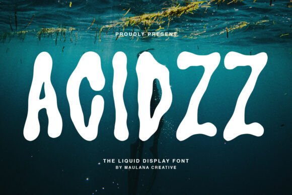 Acidzz: A Bold and Fluid Display Font for Creative Projects