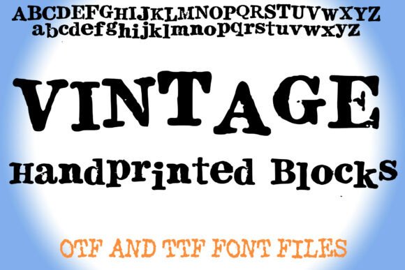 Boost Your Campaign with Vintage Handprinted Blocks Font