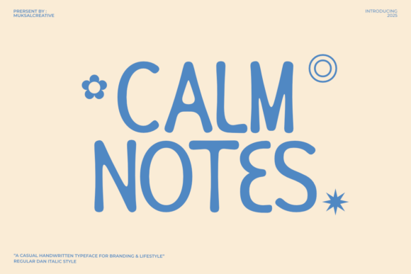 Calm Notes: The Perfect Handwritten Font for Engaging Campaigns