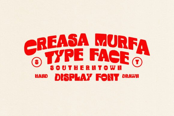Creasamurfa Handdrawn: A Psychedelic Display Font for Editorial Magic