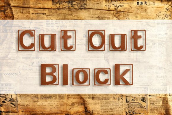 Cut out Block: A Bold and Versatile Display Font