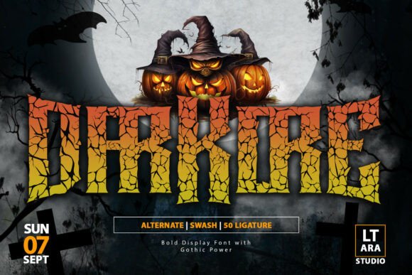 Darkore: A Bold Display Font for Eye-Catching Brand Content
