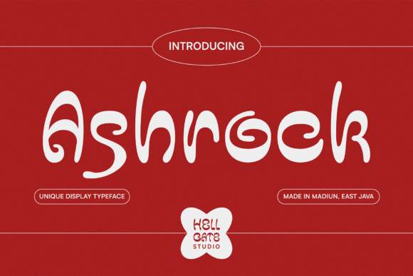 Elevate Your Brand with Ashrock: A Unique Display Typeface