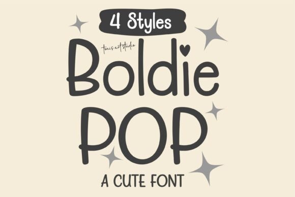 Embrace Whimsy with Boldie Pop Bundle Font
