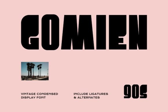 Exploring Gomien: A Vintage Display Font for Modern Brands
