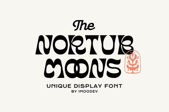 Exploring Nortub Moons: A Retro Groovy Font for Creative Branding