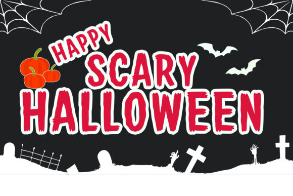 Happy Scary Halloween: A Spooky Display Font for Editorial Design