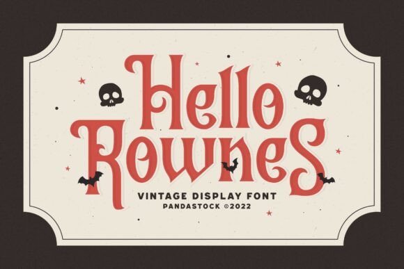 Hello Rownes: A Perfect Gothic Font for Editorial Design