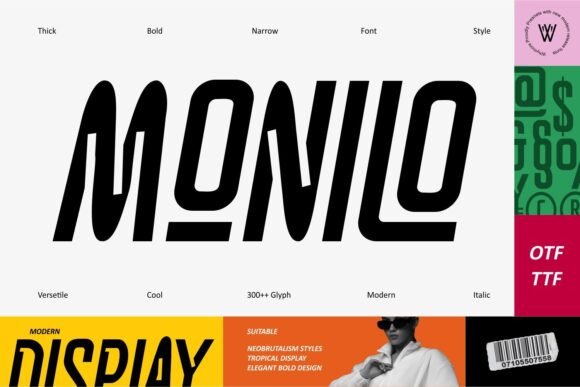 Monilo: A Bold, Narrow Font for Modern Branding