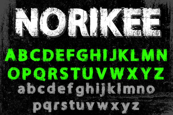 Norikee: A Bold and Expressive Display Typeface
