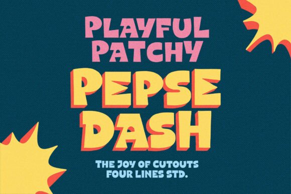 Pepse Dash: A Playful Display Font for Eye-Catching Campaigns