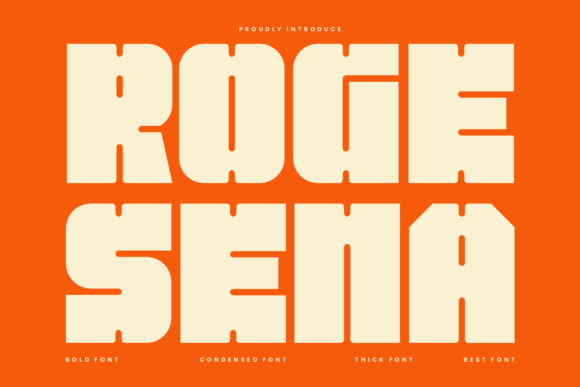 Roge Sena: A Bold and Stylish Typeface