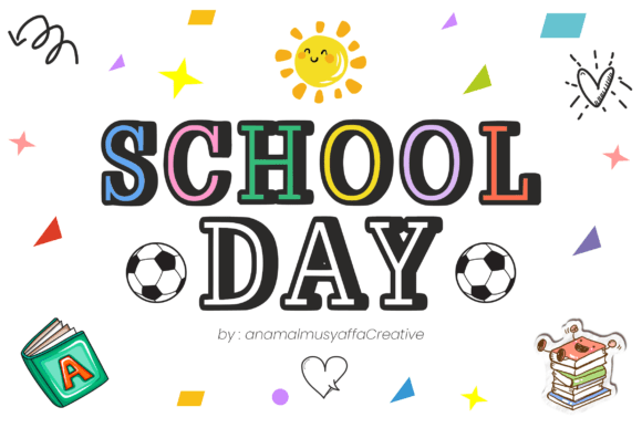 Schoolday Regular: A Playful Font for Editorial Design