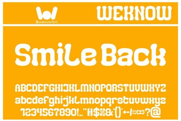 Smile Back: A Playful Display Font for Engaging Web Design