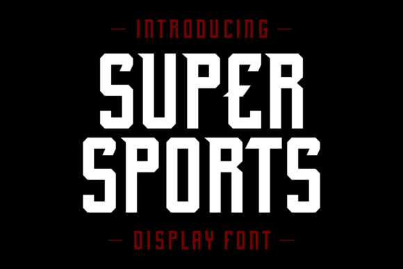 Super Sports: A Bold Font for Dynamic Craft Projects