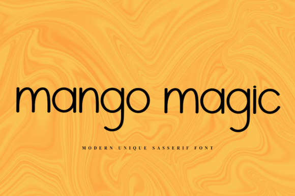 Transform Your Brand with Mango Magic: A Festive and Whimsical Typeface