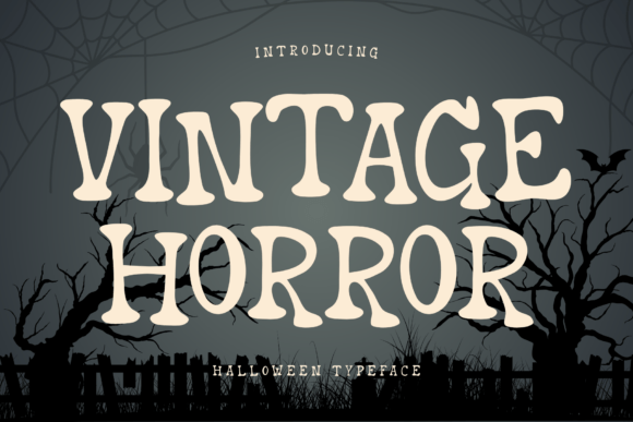 Vintage Horror: A Spooky and Playful Display Font