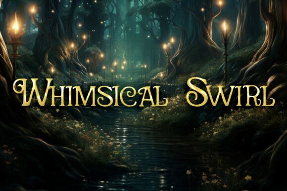 Whimsical Swirl: A Charming Display Font for Web Design